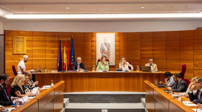 Pleno municipal debatiendo ordenanza fiscal de residuos.