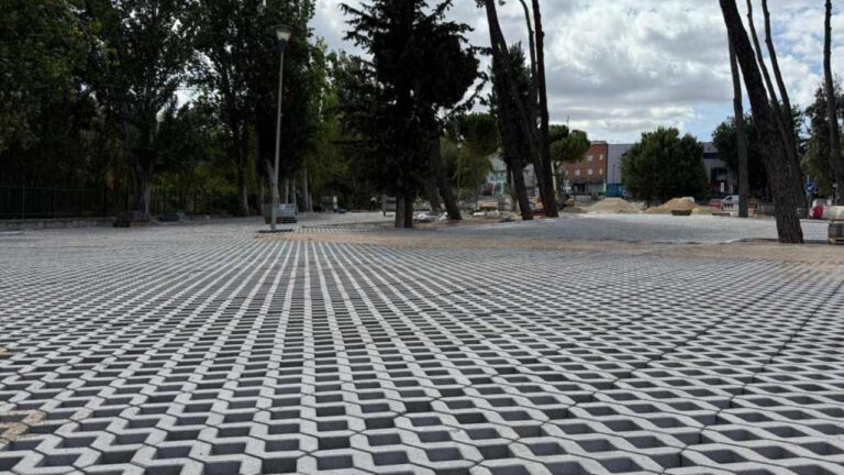 Renovación del aparcamiento de Prados de Torrejón en Pozuelo.