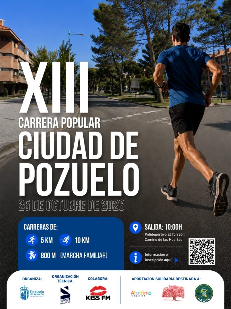La Carrera Popular Ciudad de Pozuelo celebrará su decimotercera edición el domingo 25 de octubre