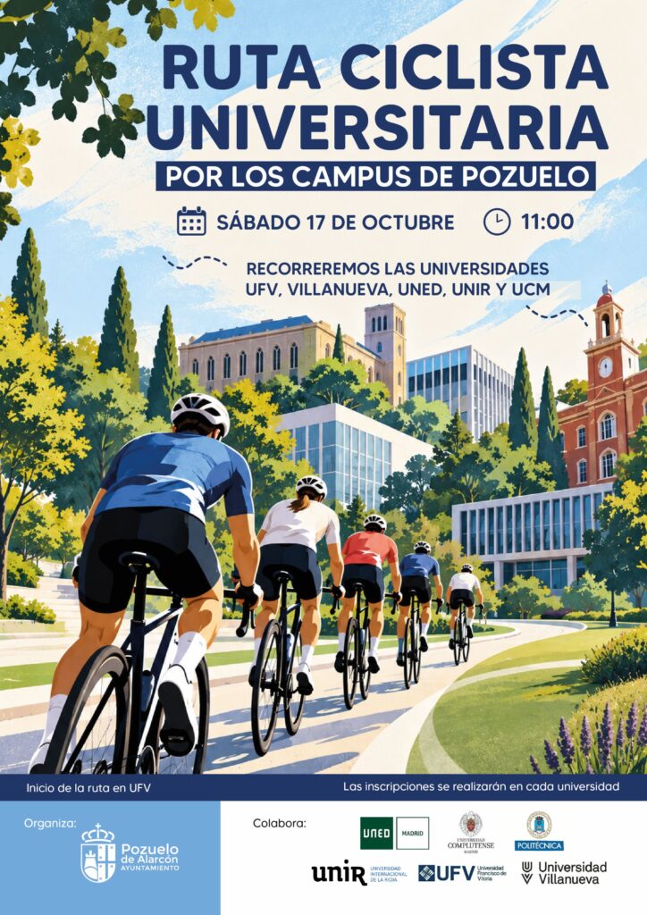 Ruta en bicicleta entre universidades de Pozuelo